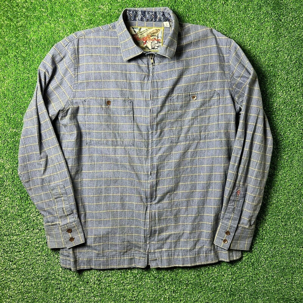 Robert Graham Mens AUBURN long sleeve shirt jacket size L Casual Shirt